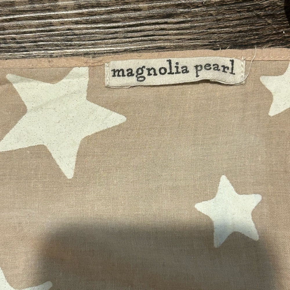 Magnolia Pearl Pink Bandana with White Stars